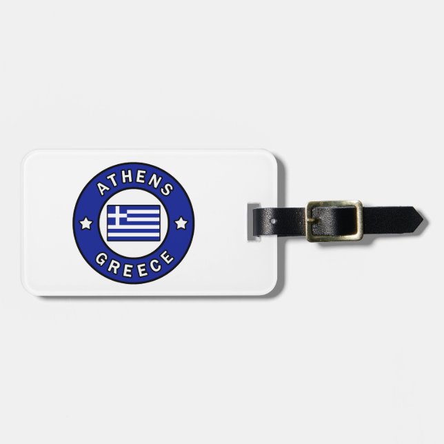 Athens Greece Luggage Tag (Front Horizontal)