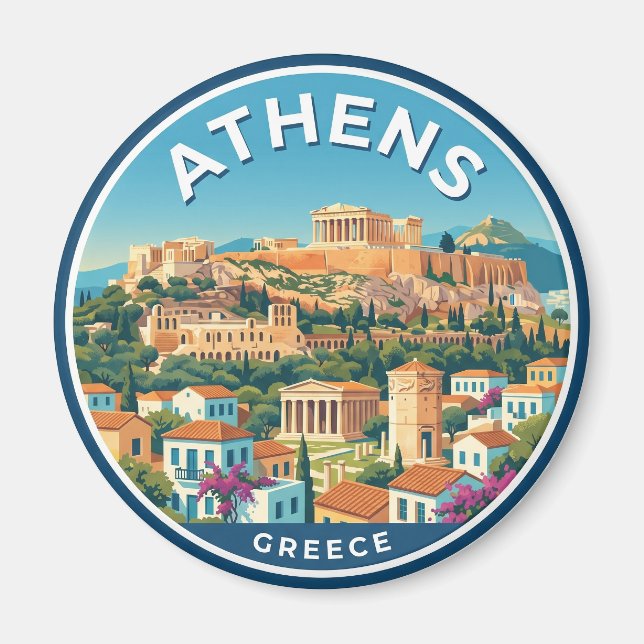Athens Greece Magnet (Front)