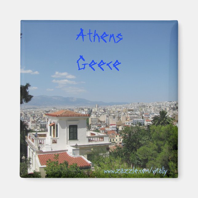 Athens Greece magnet design (Front)