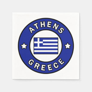 Athens Greece Napkin