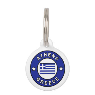 Athens Greece Pet Tag