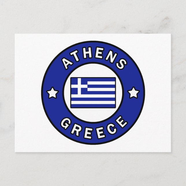 Athens Greece Postcard (Front)