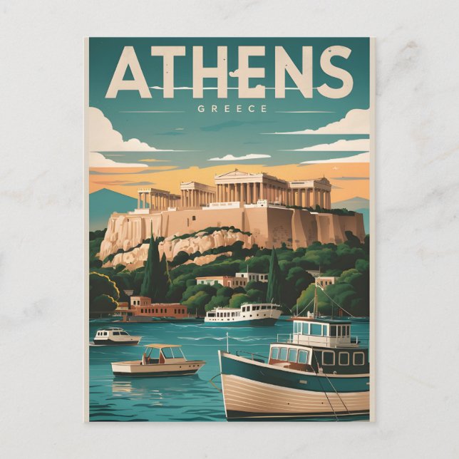 athens greece  postcard (Front)