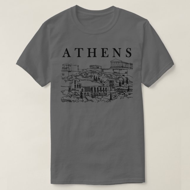 Athens Greece Souvenir Greece Trip Europe Travelin T-Shirt (Design Front)