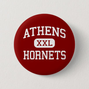 Athens - Hornets - High School - Athens Texas 6 Cm Round Badge