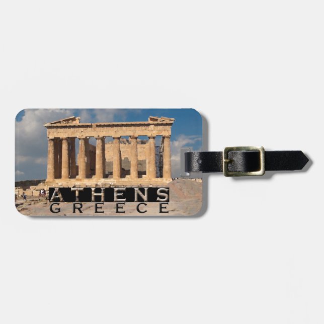 Athens Luggage Tag (Front Horizontal)