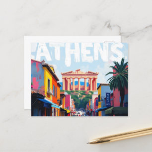 Athens  postcard
