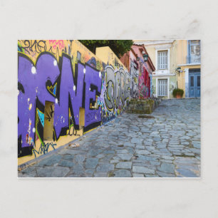 Athens Street Art Postcard