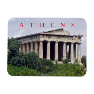 Athens Temple of Hephaestus view fridge magnet