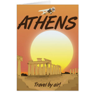 Athens "Travel by air" Golden Sunset