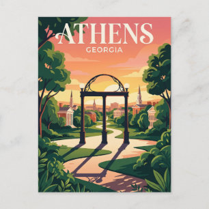 Athens USA Postcard