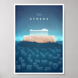 Athens Vintage Travel Poster