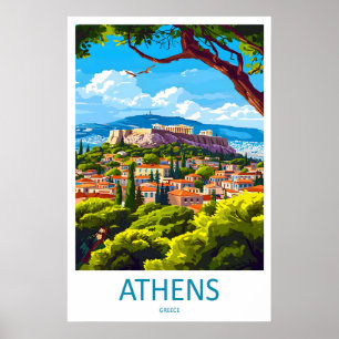 Athens Vintage Travel Poster Park Ski National