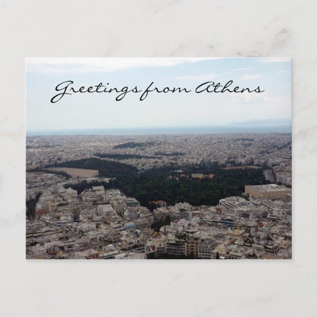 athens vista greetings postcard (Front)