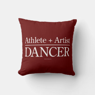 Athlete + Artist = Dancer Cushion