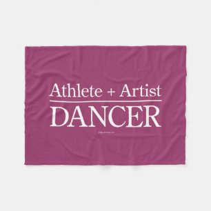 Athlete + Artist = Dancer Fleece Blanket