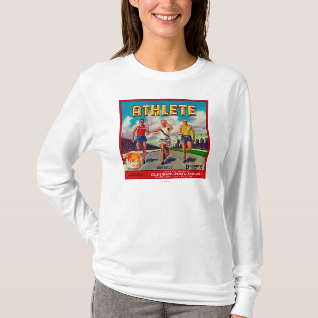 Athlete Brand Citrus Crate Label T-Shirt (Front)