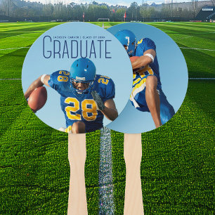 Athlete Graduate Photo Sporty Graduation Party Hand Fan