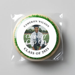 Athlete Graduation Custom Classic Round Sticker