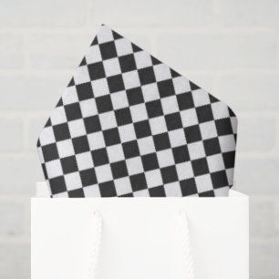 Athletic Chequered board Pattern Sports Racing Fun Tissue Paper
