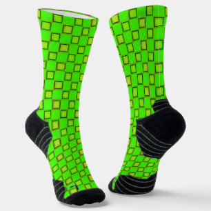 Athletic Crew Sock Light Green Classic Design