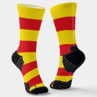 Athletic Crew Sock with flag of Catalonia