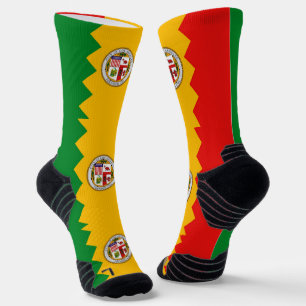 Athletic Crew Sock with flag of Los Angeles, U.S.