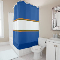 Athletic Deep Blue Orange White Racing Stripes
