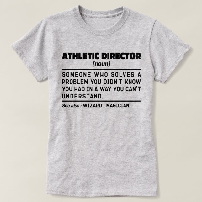 Athletic Director Noun Definition Sport Cool Mum T-Shirt (Design Front)