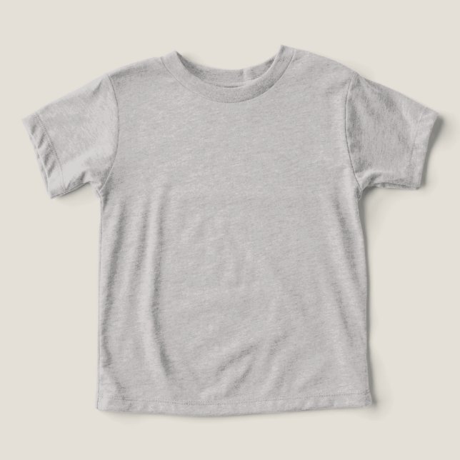 Athletic Grey Tri-blend Toddler T-Shirt (Design Front)