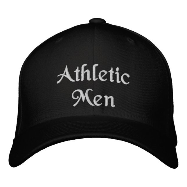 Athletic Men Custom Text Strength Style Pride-Hat  Embroidered Hat (Front)