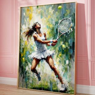 Athletic Sports Aesthetic Tennis Lover Wall Art 