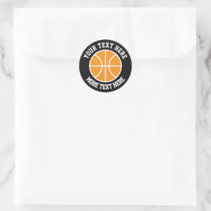 Athletic sports custom colour basketball stickers