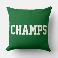 Athletic Sporty CHAMPS White Text On Deep Green