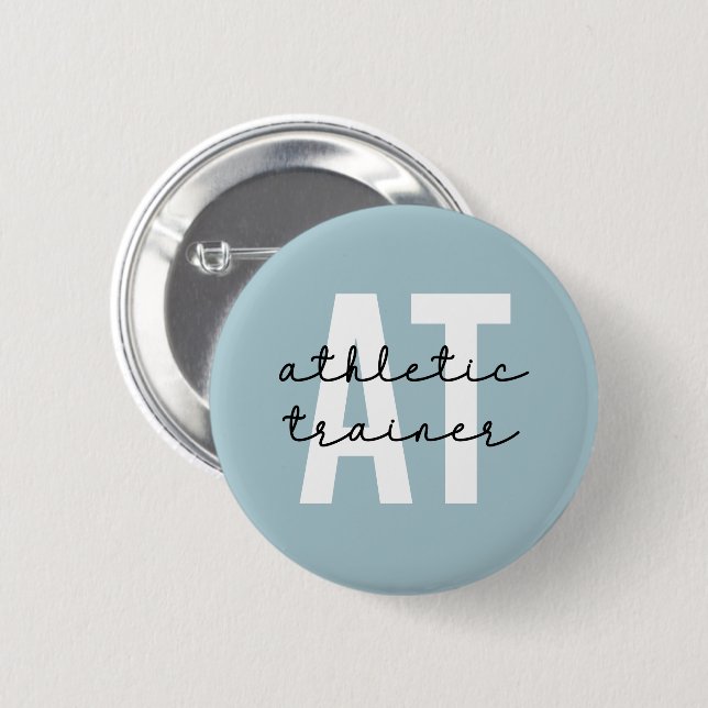 Athletic Trainer AT athletic training 6 Cm Round Badge (Front & Back)