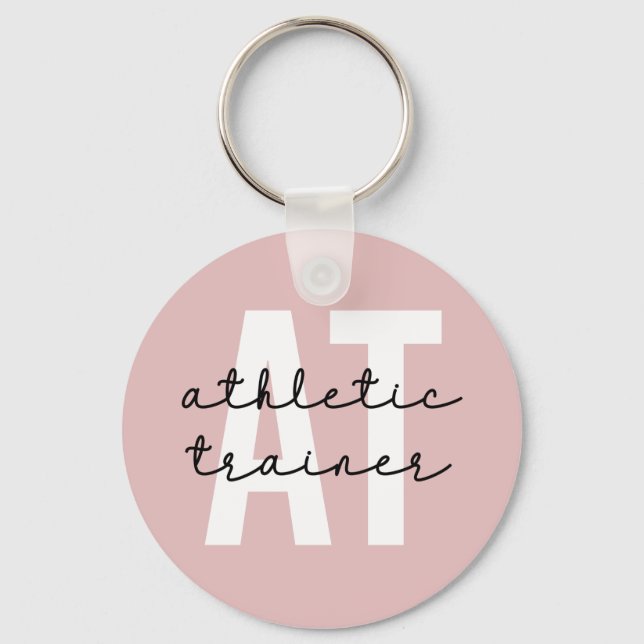 Athletic Trainer AT athletic training Key Ring (Front)