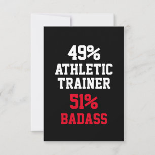 Athletic Trainer Badass Card