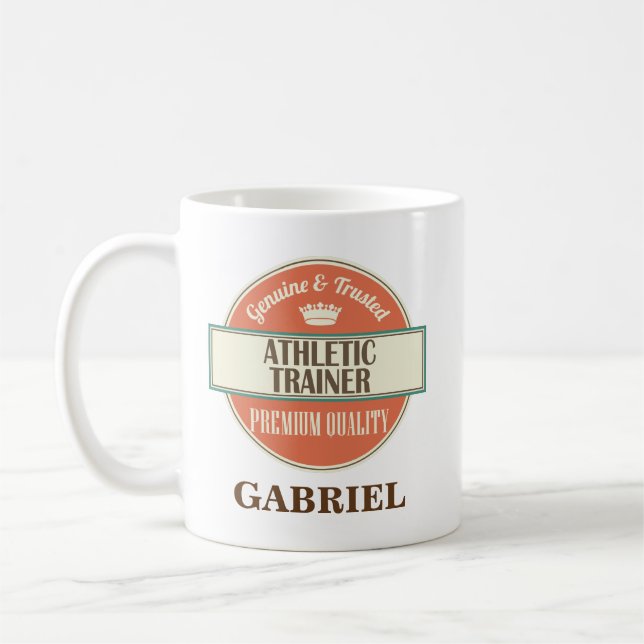 Athletic Trainer Personalised Office Mug Gift (Left)