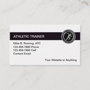 Athletic Trainer Theme Modern Business Cards