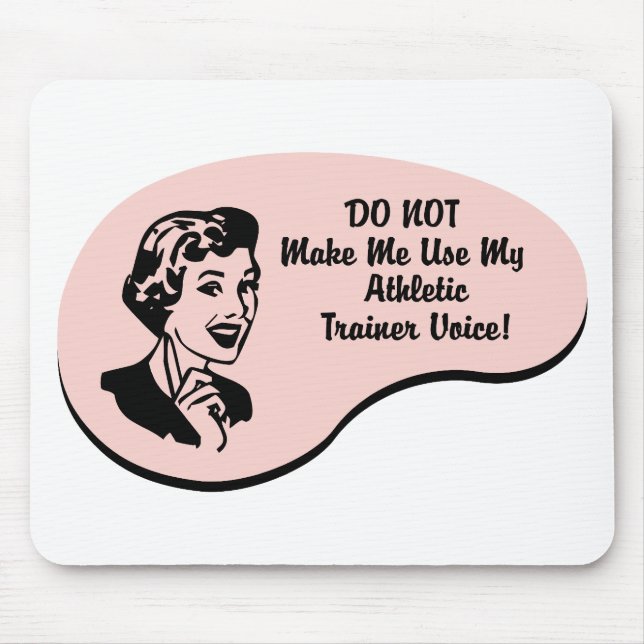 Athletic Trainer Voice Mouse Pad (Front)