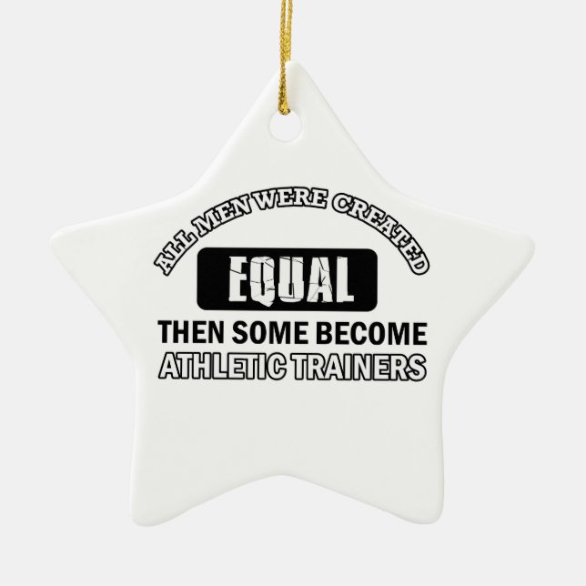 Athletic trainers designs ceramic tree decoration (Front)