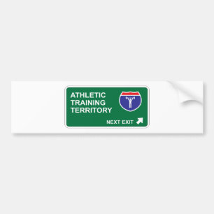 Athletic Training Next Exit Bumper Sticker