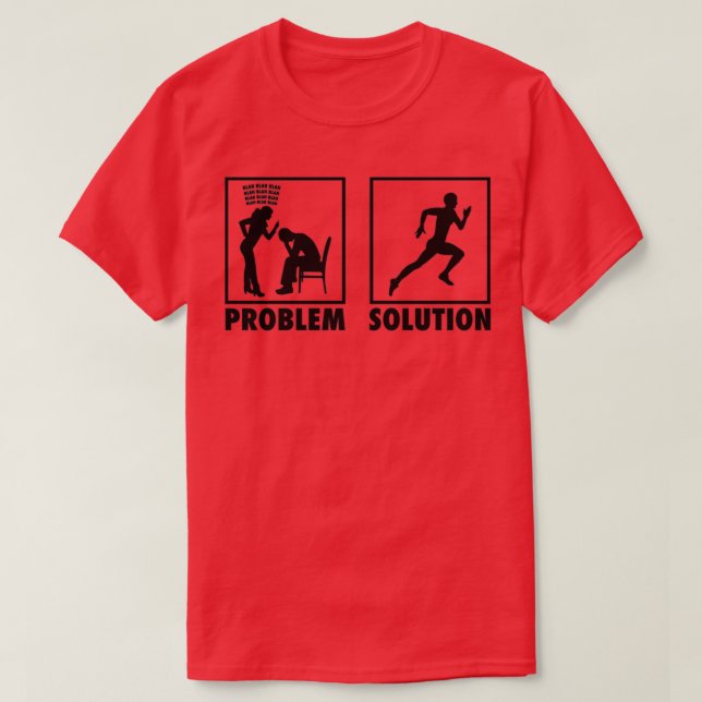 Athletics Athletes Statement Problem Solution 2 T-Shirt (Design Front)