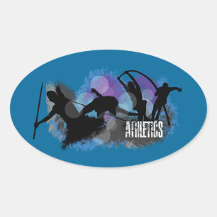 Athletics Oval Sticker