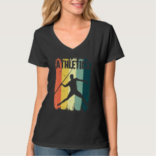 Athletics Sports Retro Vintage Javelin Throw T-Shirt