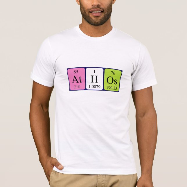 Athos periodic table name shirt (Front)