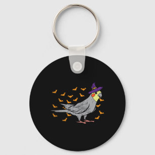 Atiel Bird Witch Hat Halloween Animal Lover Gift Key Ring