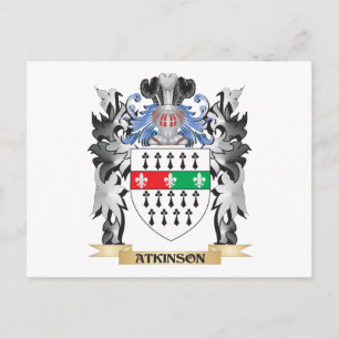 Atkinson Coat of Arms - Family Crest Postcard