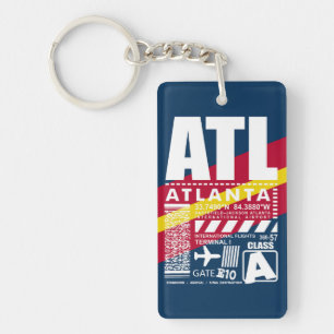 ATL Atlanta Airport Key Ring