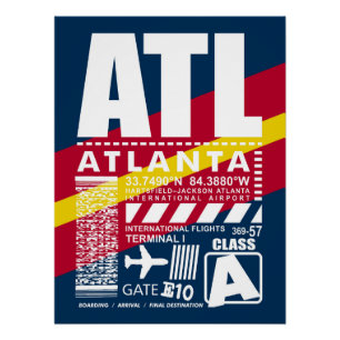ATL Atlanta Airport Poster